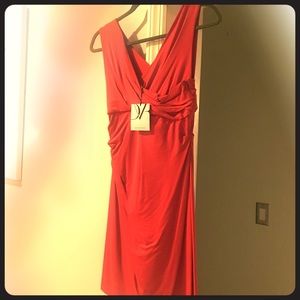New with tags DVF red currant color dress